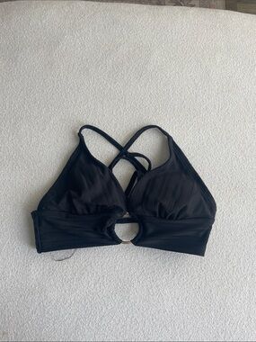Target Black Ring-Front Strappy Bikini Top